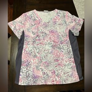 Ladies printed scrub top
